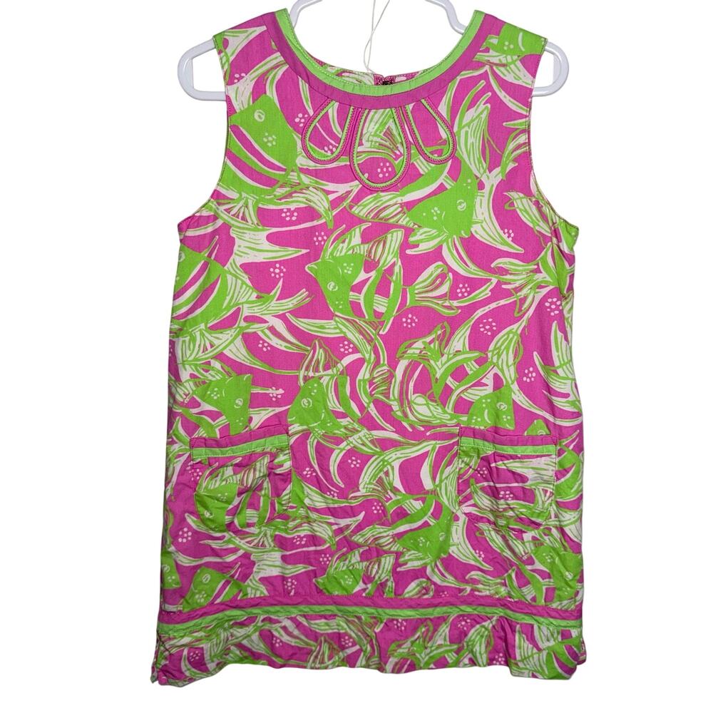 Lilly Pulitzer vintage girl 6y dress VEUC angel fish